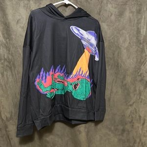 Item 116 Hooded Sweatshirt with alien design